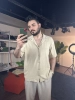 Bej Oversize Pamuk Gömlek Porto14