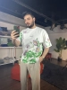 Beyaz Baskı Detaylı T-Shirt Porto41