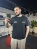 Siyah İşleme Detaylı T-Shirt Porto38