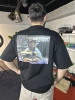 Siyah Baskı Detaylı T-Shirt Porto25