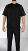 Siyah T-Shirt Kol Desenli