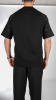 Siyah T-Shirt Kol Desenli
